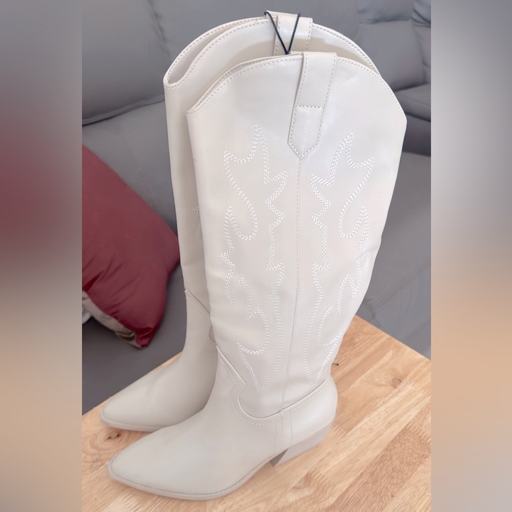 Madden NYC Women's Embroidered Tall Western Boots Brand New